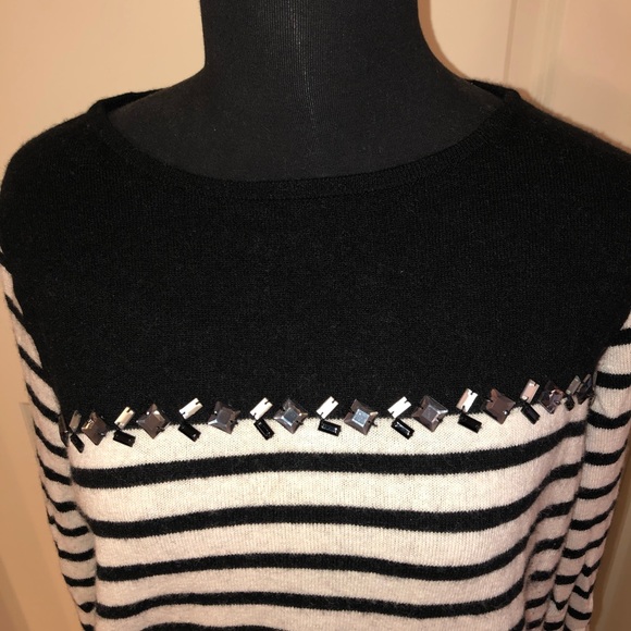 J. Crew Factory Striped Jewel Sweater - Picture 3 of 6